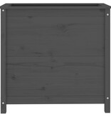 VidaXL Plantenbak 82,5x40x78 cm massief grenenhout grijs