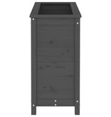 VidaXL Plantenbak 82,5x40x78 cm massief grenenhout grijs