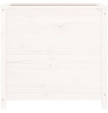 VidaXL Plantenbak 82,5x40x78 cm massief grenenhout wit