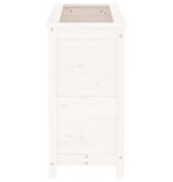 VidaXL Plantenbak 82,5x40x78 cm massief grenenhout wit