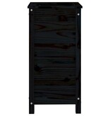 VidaXL Plantenbak 40x40x78 cm massief grenenhout zwart