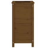 VidaXL Plantenbak 40x40x78 cm massief grenenhout honingbruin