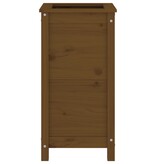 VidaXL Plantenbak 40x40x78 cm massief grenenhout honingbruin