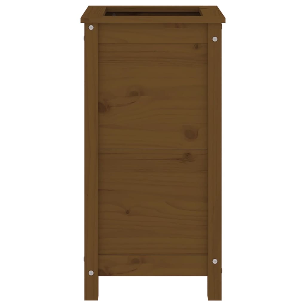 VidaXL Plantenbak 40x40x78 cm massief grenenhout honingbruin