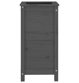VidaXL Plantenbak 40x40x78 cm massief grenenhout grijs