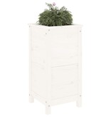VidaXL Plantenbak 40x40x78 cm massief grenenhout wit