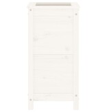 VidaXL Plantenbak 40x40x78 cm massief grenenhout wit