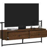 VidaXL Tv-meubel wandgemonteerd 100,5x30x51 cm hout bruineikenkleurig