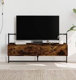 VidaXL Tv-meubel wandgemonteerd 100,5x30x51 cm hout gerookt eikenkleur