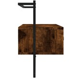 VidaXL Tv-meubel wandgemonteerd 100,5x30x51 cm hout gerookt eikenkleur