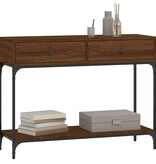 VidaXL Wandtafel 100x34,5x75 cm bewerkt hout bruineikenkleurig