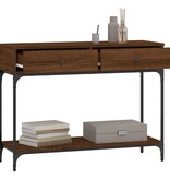 VidaXL Wandtafel 100x34,5x75 cm bewerkt hout bruineikenkleurig
