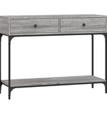 VidaXL Wandtafel 100x34,5x75 cm bewerkt hout grijs sonoma eikenkleurig