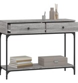 VidaXL Wandtafel 100x34,5x75 cm bewerkt hout grijs sonoma eikenkleurig