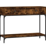 VidaXL Wandtafel 100x34,5x75 cm bewerkt hout gerookt eikenkleurig