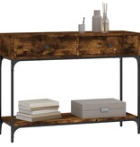 VidaXL Wandtafel 100x34,5x75 cm bewerkt hout gerookt eikenkleurig