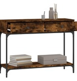 VidaXL Wandtafel 100x34,5x75 cm bewerkt hout gerookt eikenkleurig