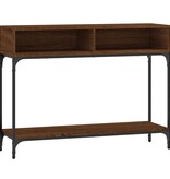 VidaXL Wandtafel 100x30,5x75 cm bewerkt hout bruineikenkleurig