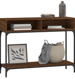 VidaXL Wandtafel 100x30,5x75 cm bewerkt hout bruineikenkleurig
