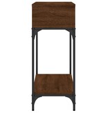 VidaXL Wandtafel 100x30,5x75 cm bewerkt hout bruineikenkleurig