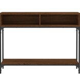 VidaXL Wandtafel 100x30,5x75 cm bewerkt hout bruineikenkleurig
