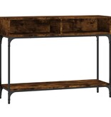 VidaXL Wandtafel 100x30,5x75 cm bewerkt hout gerookt eikenkleurig