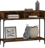 VidaXL Wandtafel 100x30,5x75 cm bewerkt hout gerookt eikenkleurig