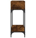 VidaXL Wandtafel 100x30,5x75 cm bewerkt hout gerookt eikenkleurig
