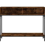 VidaXL Wandtafel 100x30,5x75 cm bewerkt hout gerookt eikenkleurig