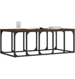 VidaXL Salontafel 100x50x35,5 cm bewerkt hout bruineikenkleurig