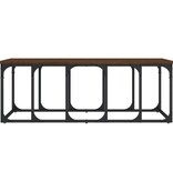 VidaXL Salontafel 100x50x35,5 cm bewerkt hout bruineikenkleurig