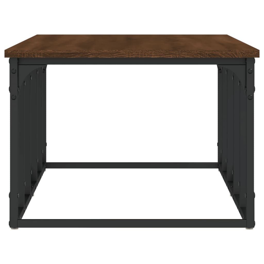 VidaXL Salontafel 100x50x35,5 cm bewerkt hout bruineikenkleurig
