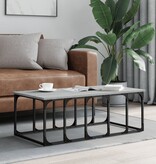 VidaXL Salontafel 100x50x35,5 cm bewerkt hout grijs sonoma eikenkleur