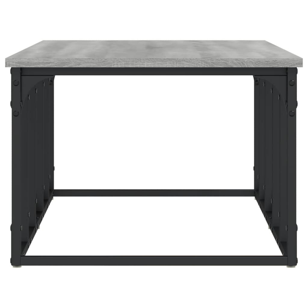 VidaXL Salontafel 100x50x35,5 cm bewerkt hout grijs sonoma eikenkleur
