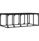 VidaXL Salontafel 100x50x35,5 cm bewerkt hout zwart