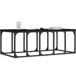 VidaXL Salontafel 100x50x35,5 cm bewerkt hout zwart