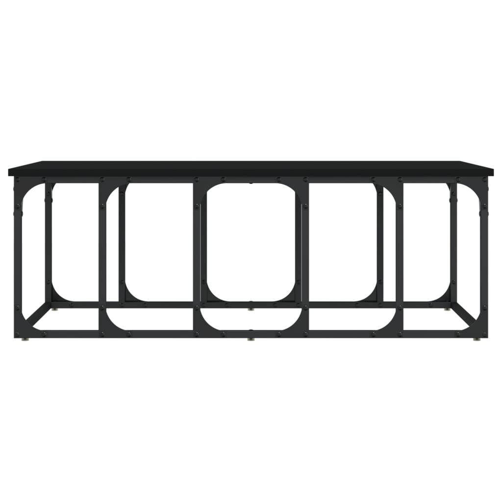 VidaXL Salontafel 100x50x35,5 cm bewerkt hout zwart