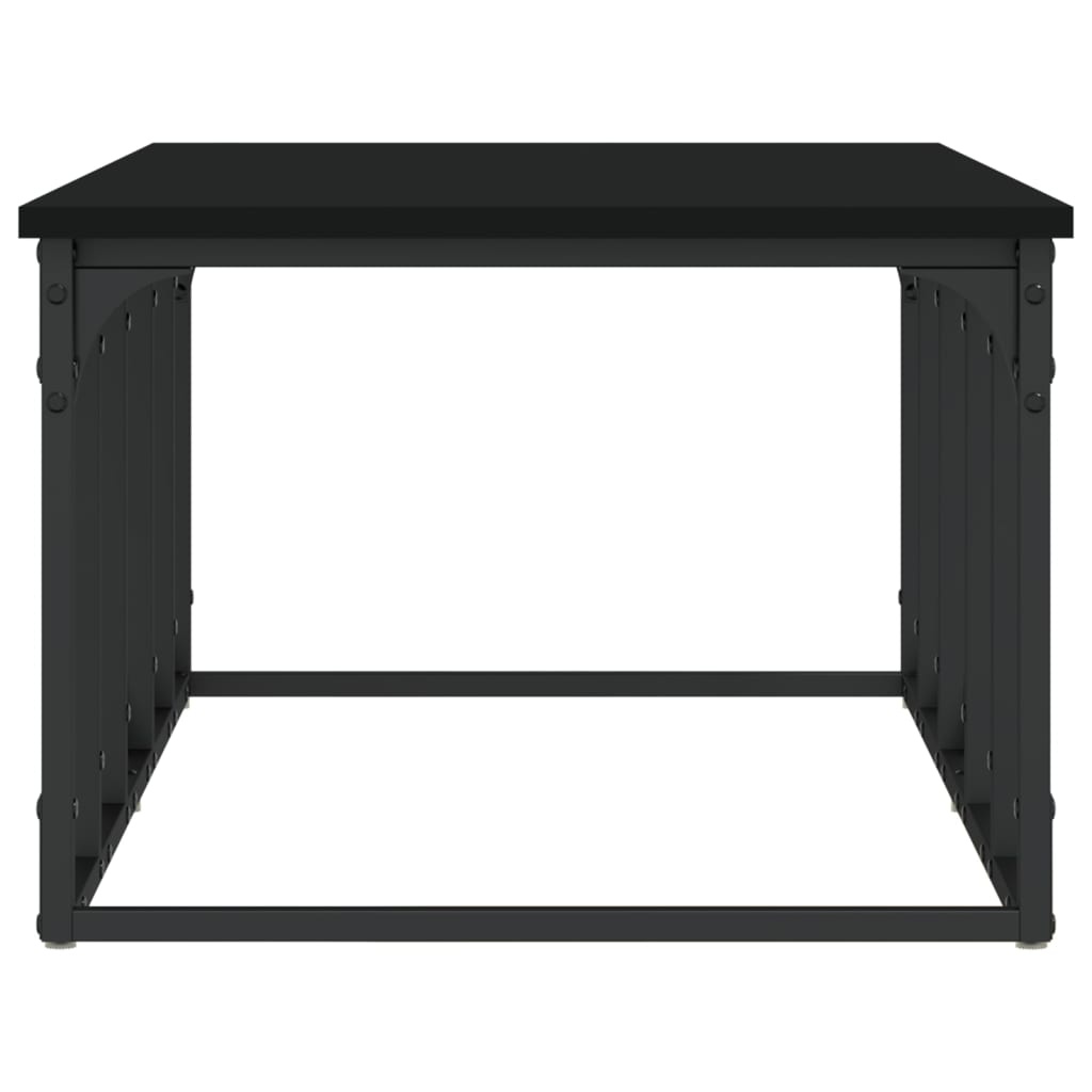 VidaXL Salontafel 100x50x35,5 cm bewerkt hout zwart
