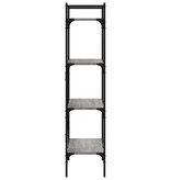 VidaXL Boekenkast 4-laags 56x31,5x138,5 cm bewerkt hout grijs sonoma