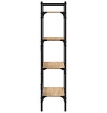 VidaXL Boekenkast 4-laags 56x31,5x138,5 cm bewerkt hout sonoma eiken
