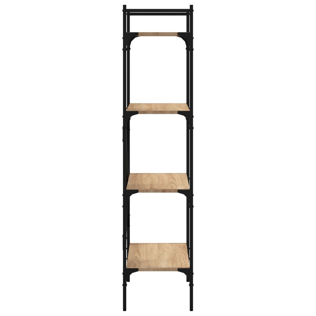 VidaXL Boekenkast 4-laags 56x31,5x138,5 cm bewerkt hout sonoma eiken
