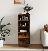 VidaXL Hoge kast 40x36x110 cm bewerkt hout gerookt eiken