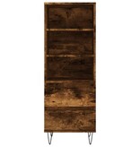 VidaXL Hoge kast 40x36x110 cm bewerkt hout gerookt eiken