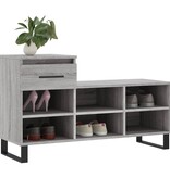 VidaXL Schoenenkast 102x36x60 cm bewerkt hout sonoma grijs