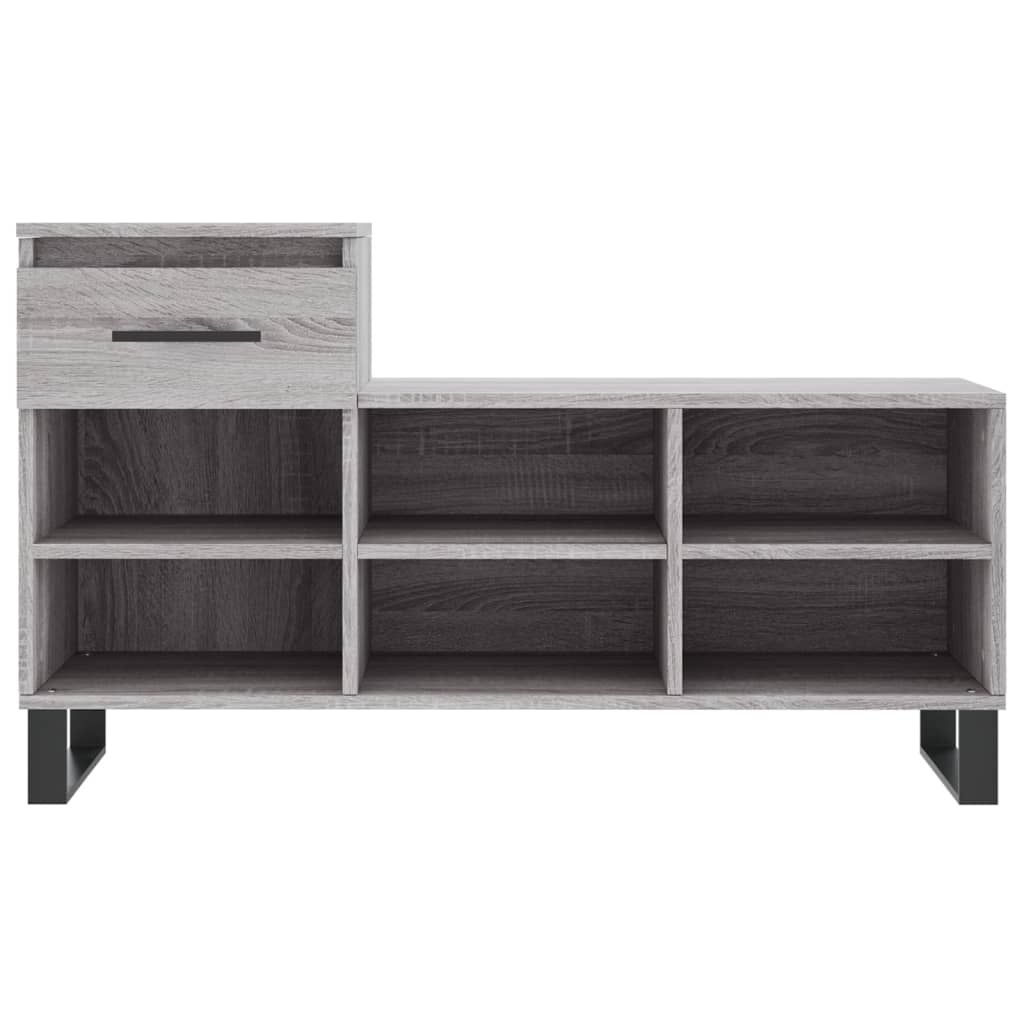 VidaXL Schoenenkast 102x36x60 cm bewerkt hout sonoma grijs