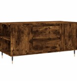 VidaXL Salontafel 102x44,5x50 cm bewerkt hout gerookt eikenkleurig