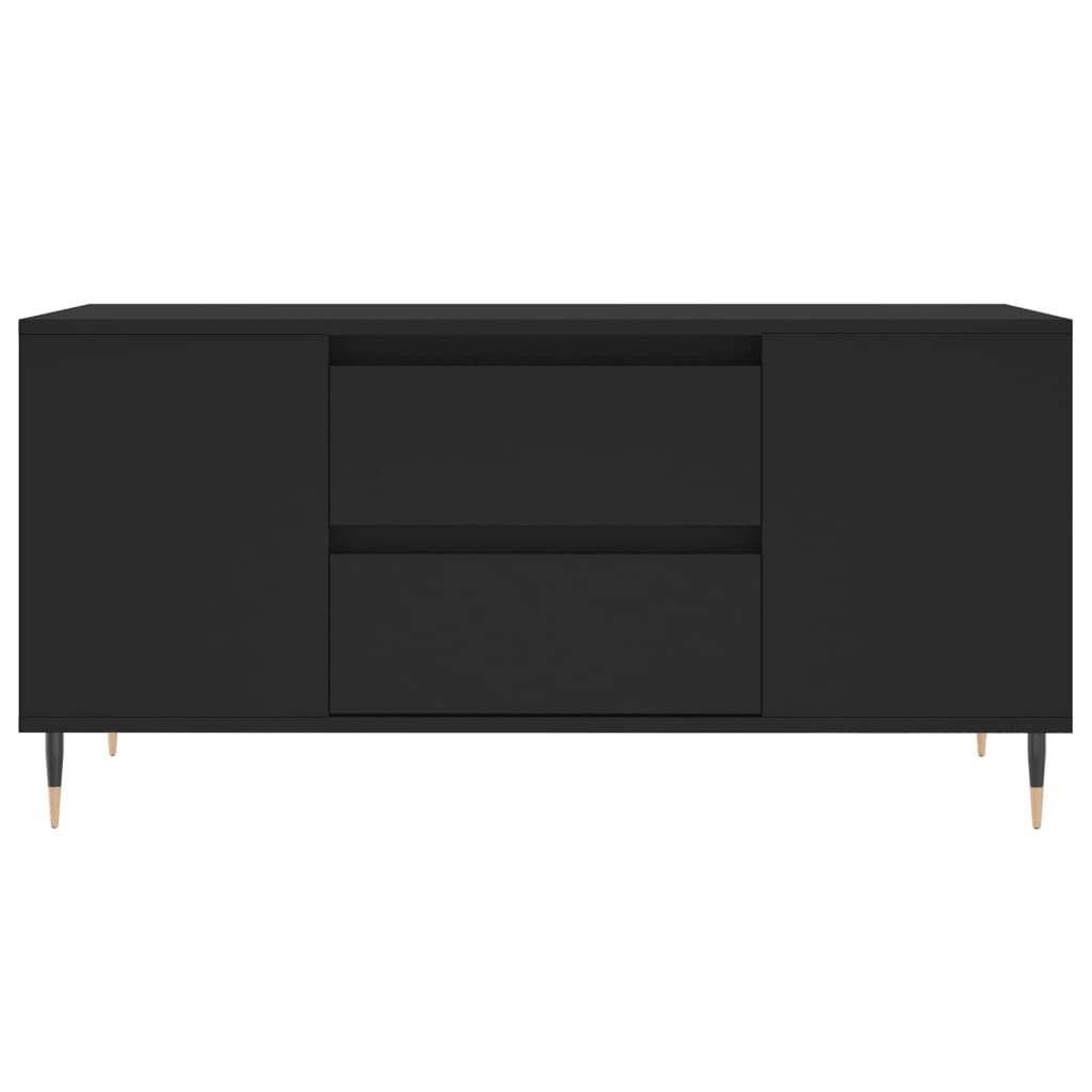 VidaXL Salontafel 102x44,5x50 cm bewerkt hout zwart