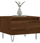 VidaXL Salontafels 2 st 50x46x35 cm bewerkt hout bruineikenkleurig