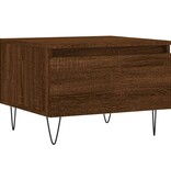 VidaXL Salontafels 2 st 50x46x35 cm bewerkt hout bruineikenkleurig