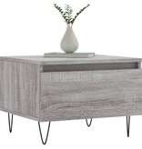 VidaXL Salontafels 2 st 50x46x35 cm bewerkt hout grijs sonoma eiken